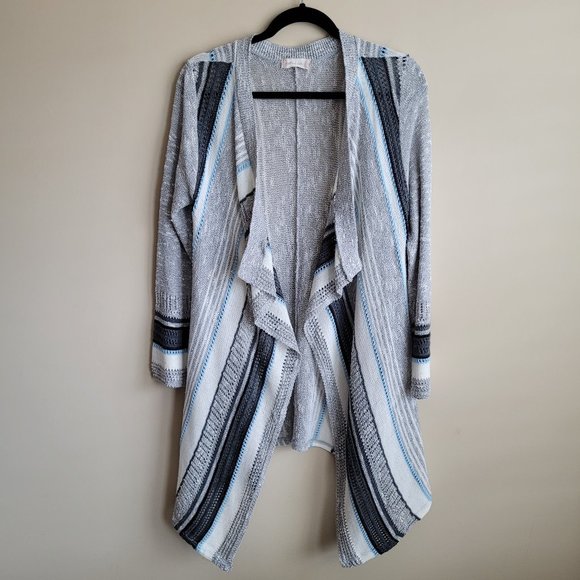 Altar'd State Sweaters - Altar'd State Womens Cardigan Sweater Size Large Waterfall Front Knit Stripes